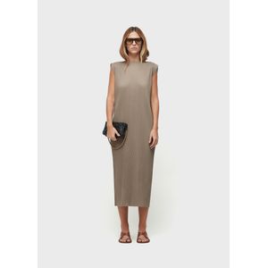 Vestido plissado long