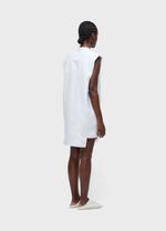 VESTIDO SMOKING SLEEVELESS LINEN