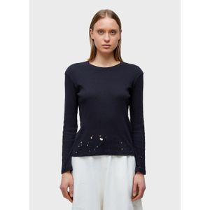 Blusa  fit frayed