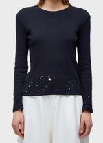 BLUSA ML FIT FRAYED