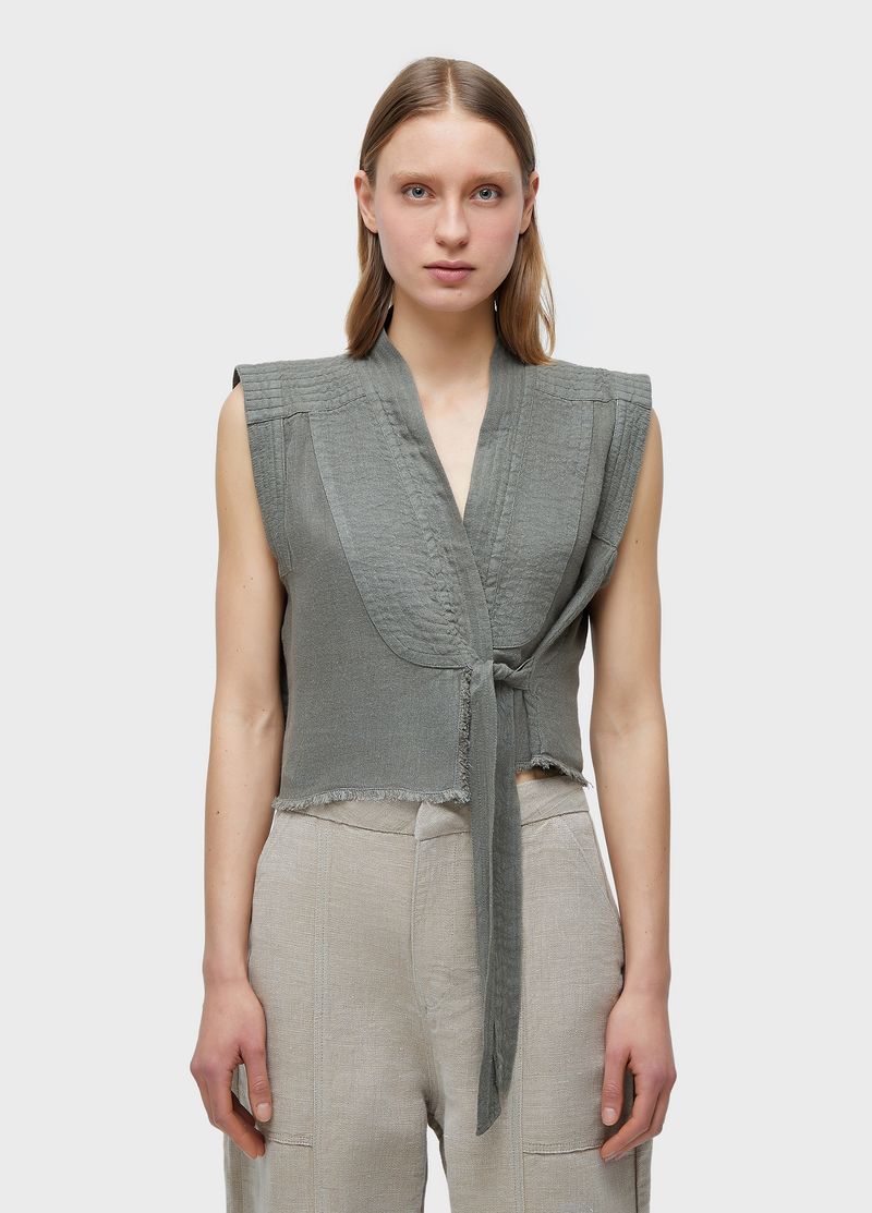 BLUSA AMARRACAO LINHO RECICLADO
