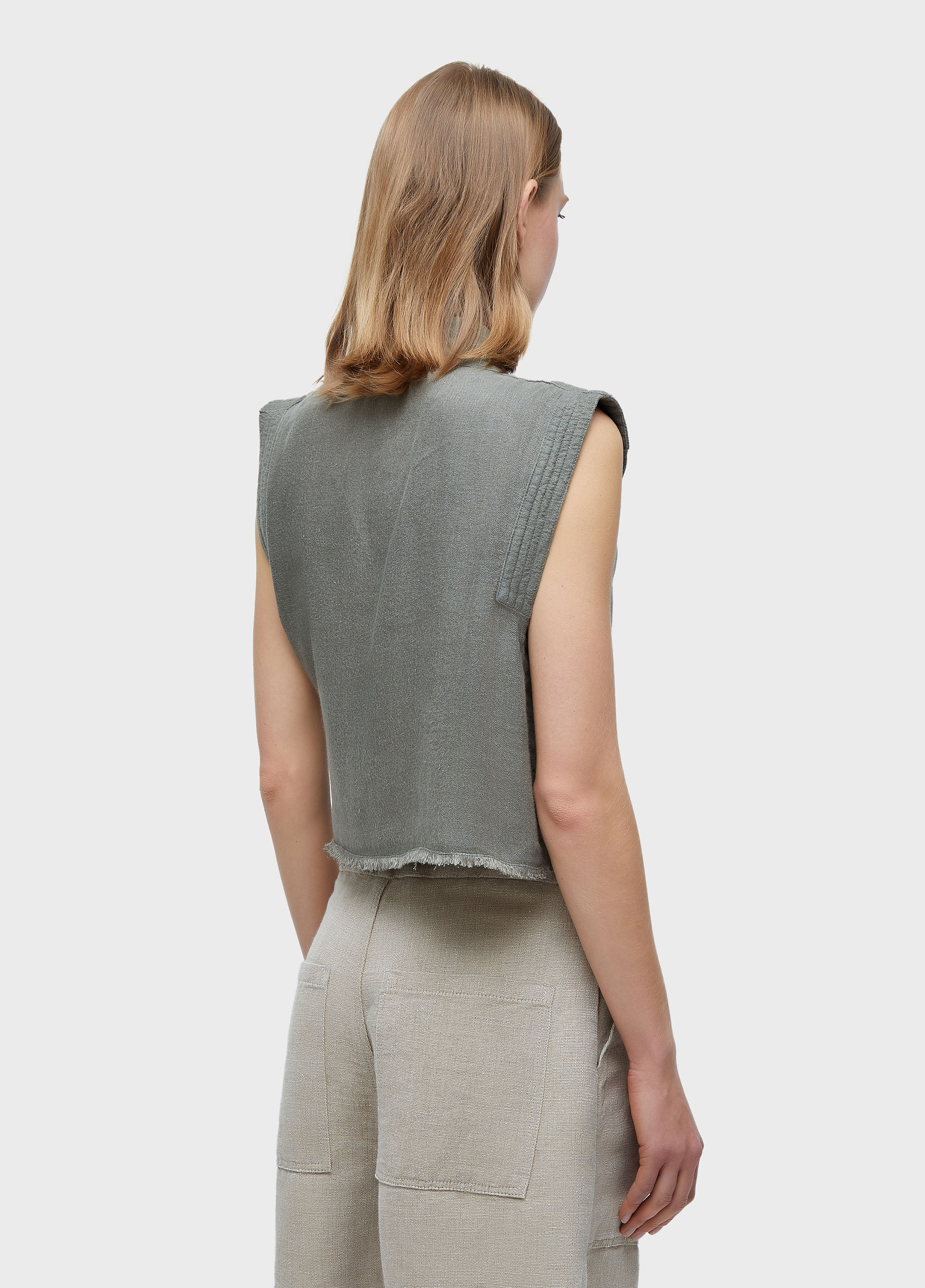 BLUSA AMARRACAO LINHO RECICLADO