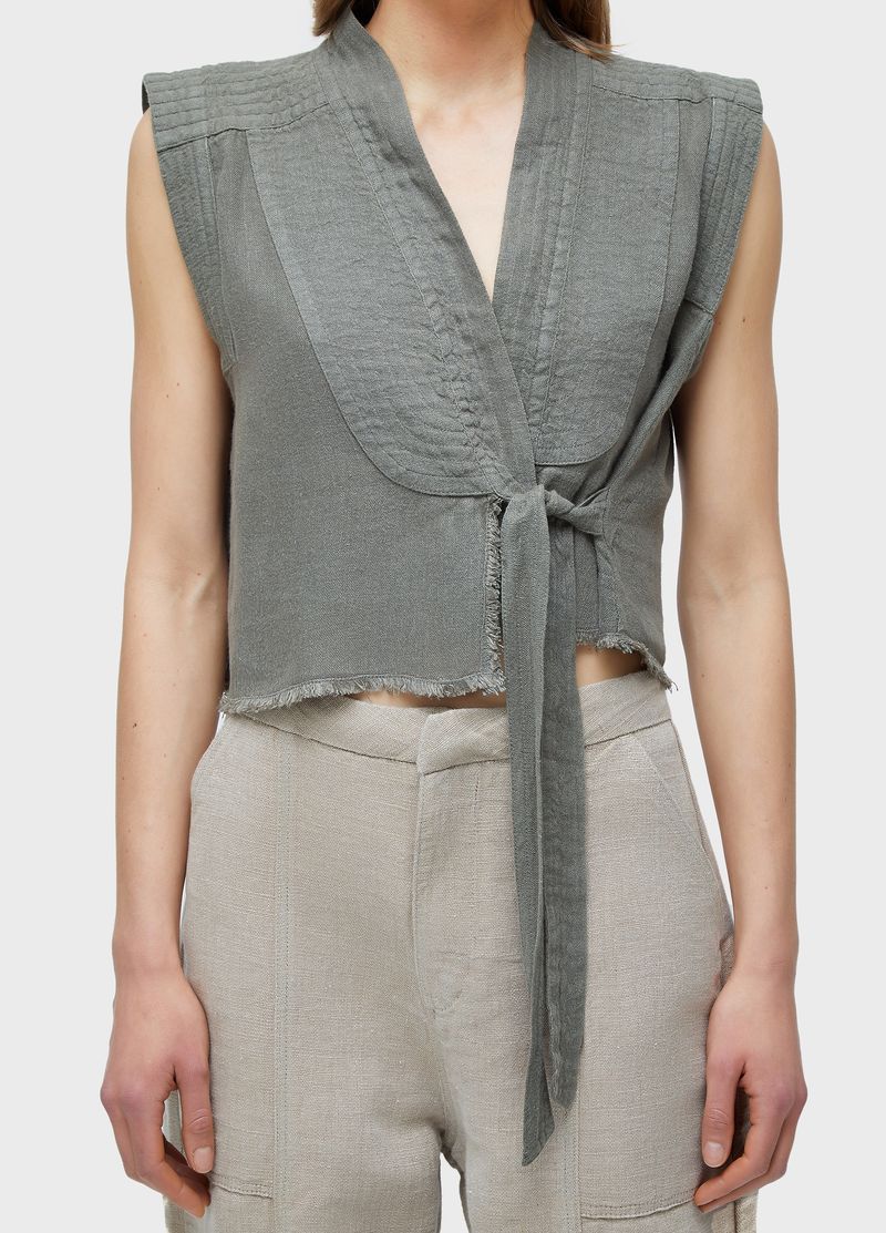 BLUSA AMARRACAO LINHO RECICLADO