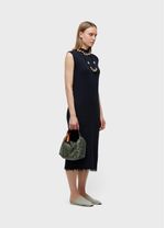 VESTIDO GOLA ALTA FRAYED
