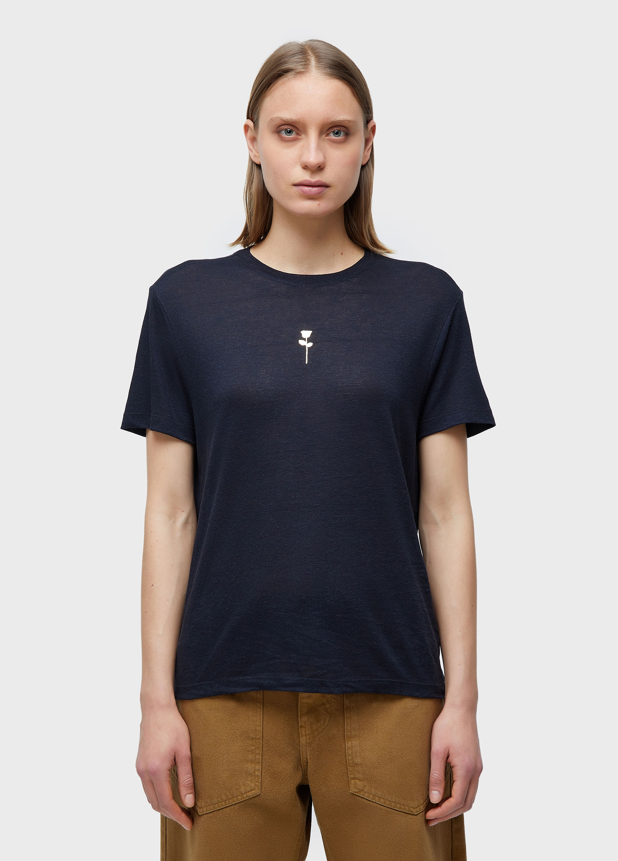 TSHIRT FEM ROSA DOURADA