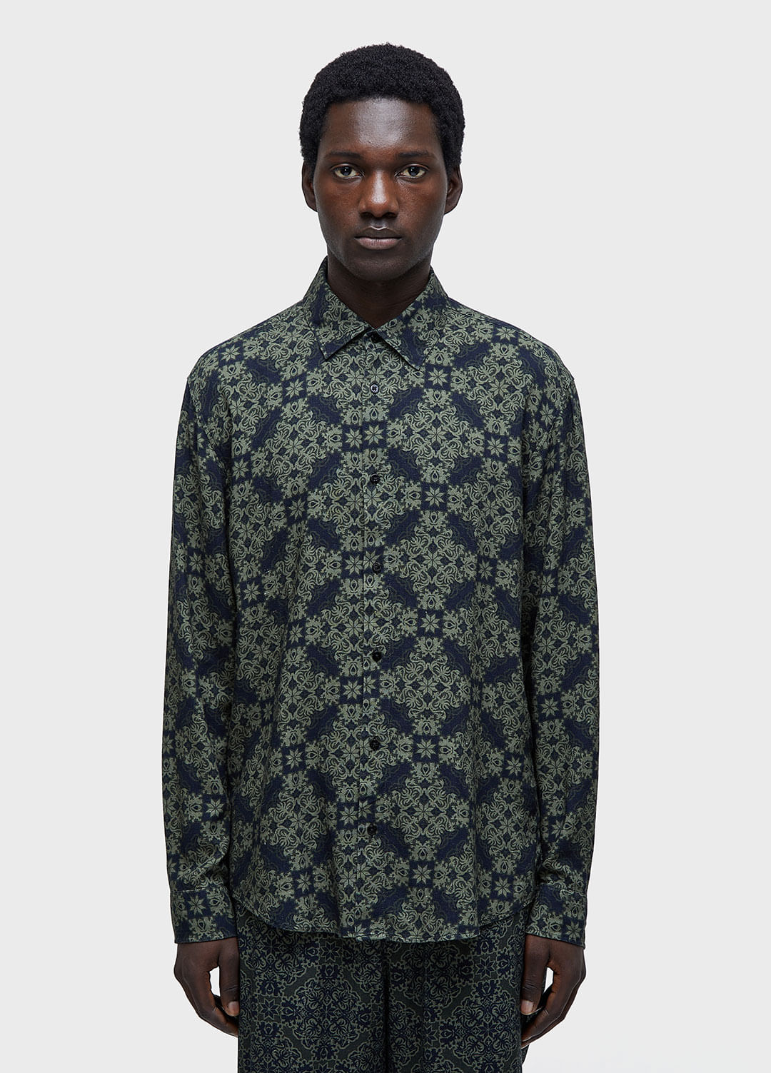 CAMISA TILE BLUE ML