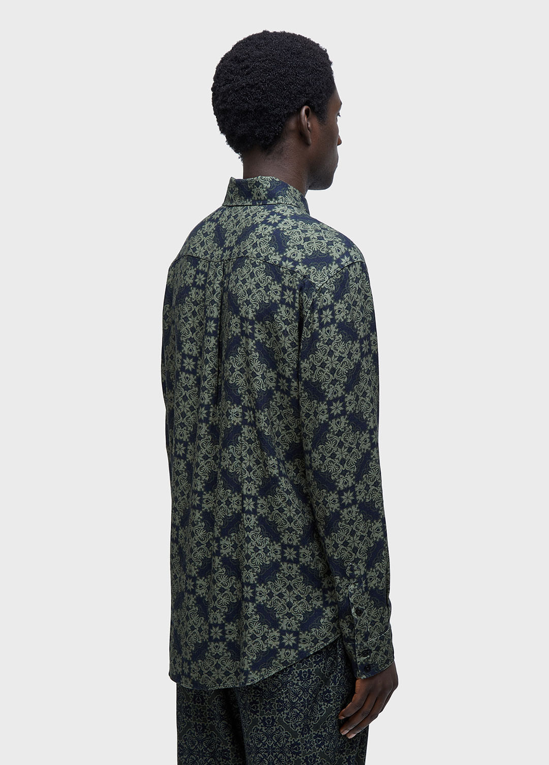 CAMISA TILE BLUE ML