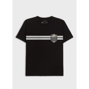 T-shirt vintage brasão listras