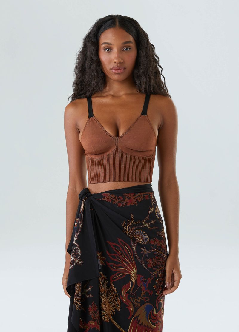 TOP UNDER TRICOT BICOLOR