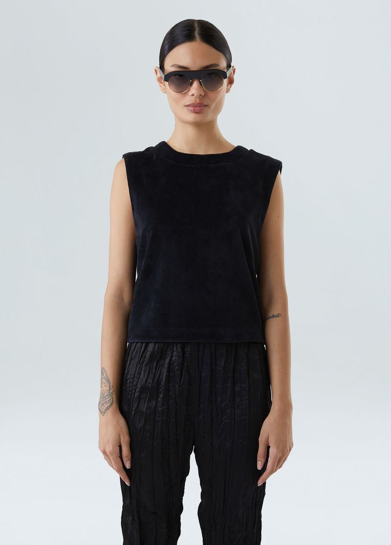 sleeveless plush gola