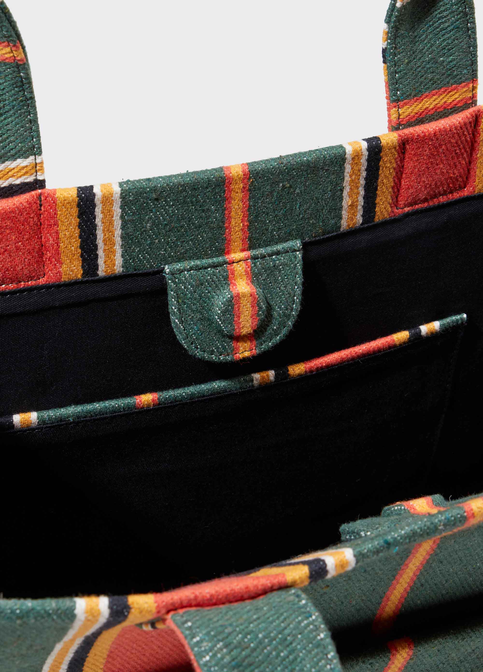 Bolsa tote color stripes