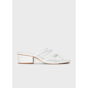 Sandália salto salmão