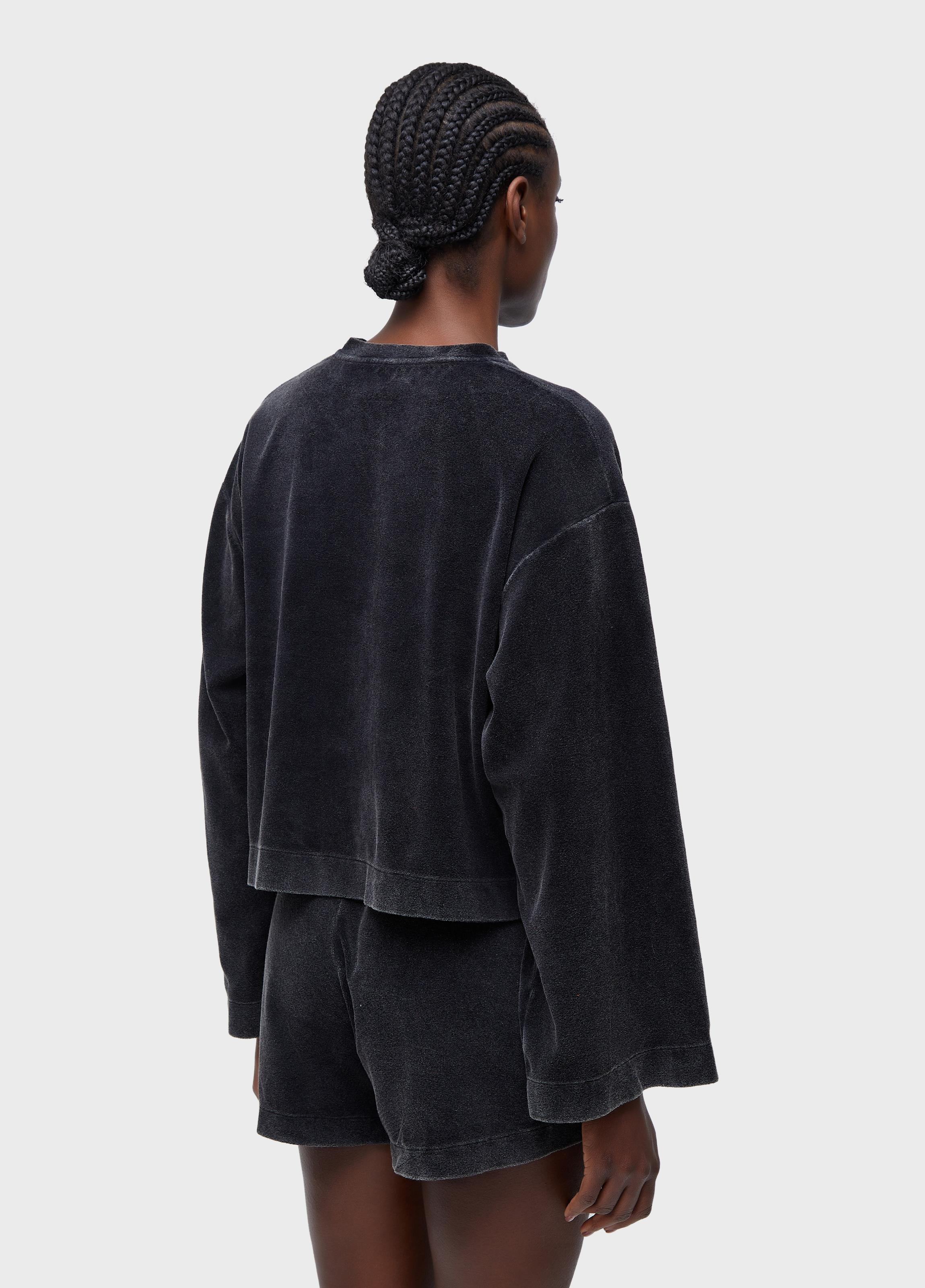Blusa  plush marmorizada