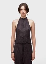 BLUSA RAGLAN WRINKLE SATIN DOUBLE FACE