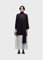 VESTIDO ML GOLA PLISSADO