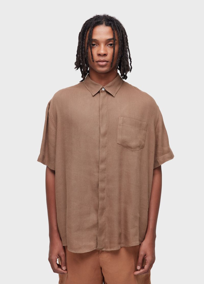 CAMISA MC RECYCLED LINEN