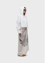 CAMISA MLCAPUZ CROPPED WRINKLE TRICOLINE