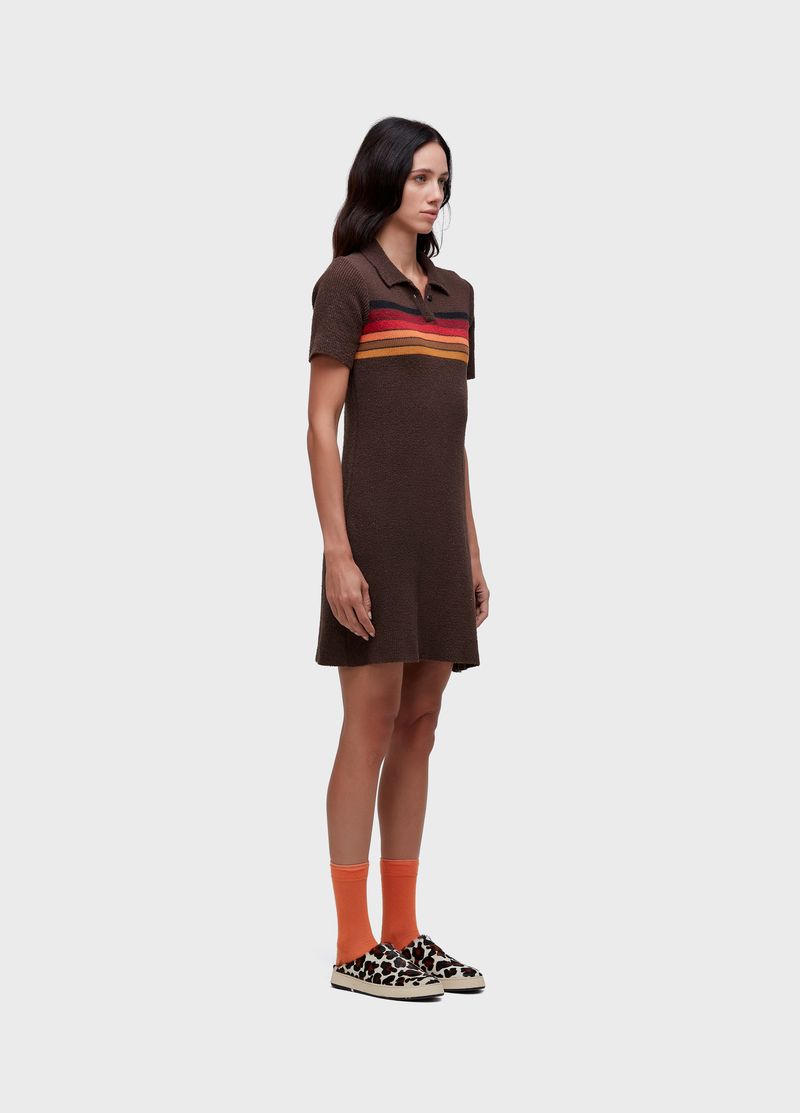 VESTIDO POLO TRICOT LISTRAS