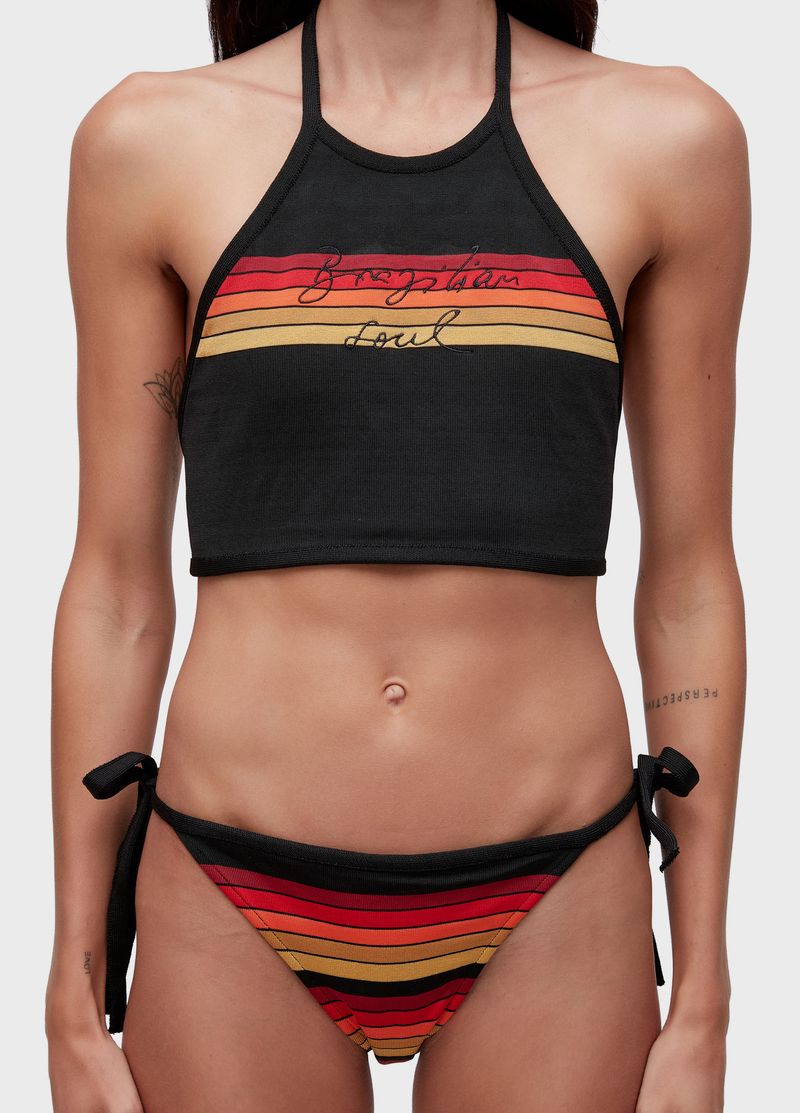 BIQUINI FRENTE UNICA TRICOT ONDA