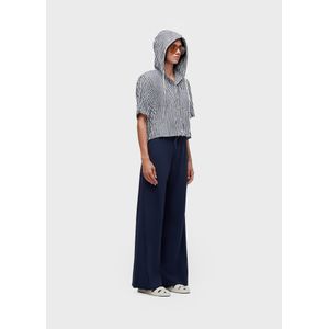 Camisa capuz wrinkle tricoline fio tinto