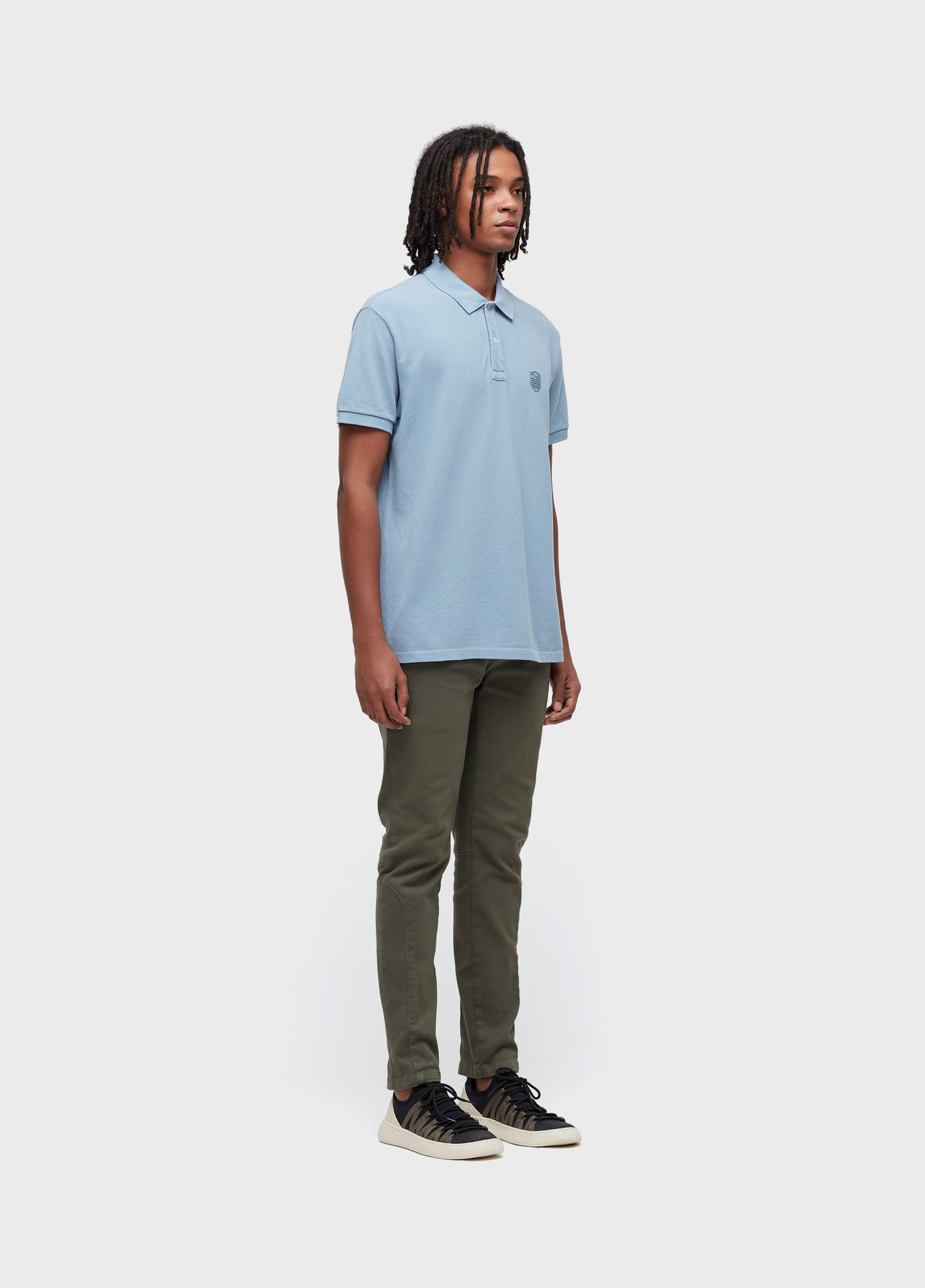 Polo  brasão embossed color