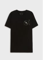 T SHIRT SLIM VINTAGE RECORD PLAYER MC