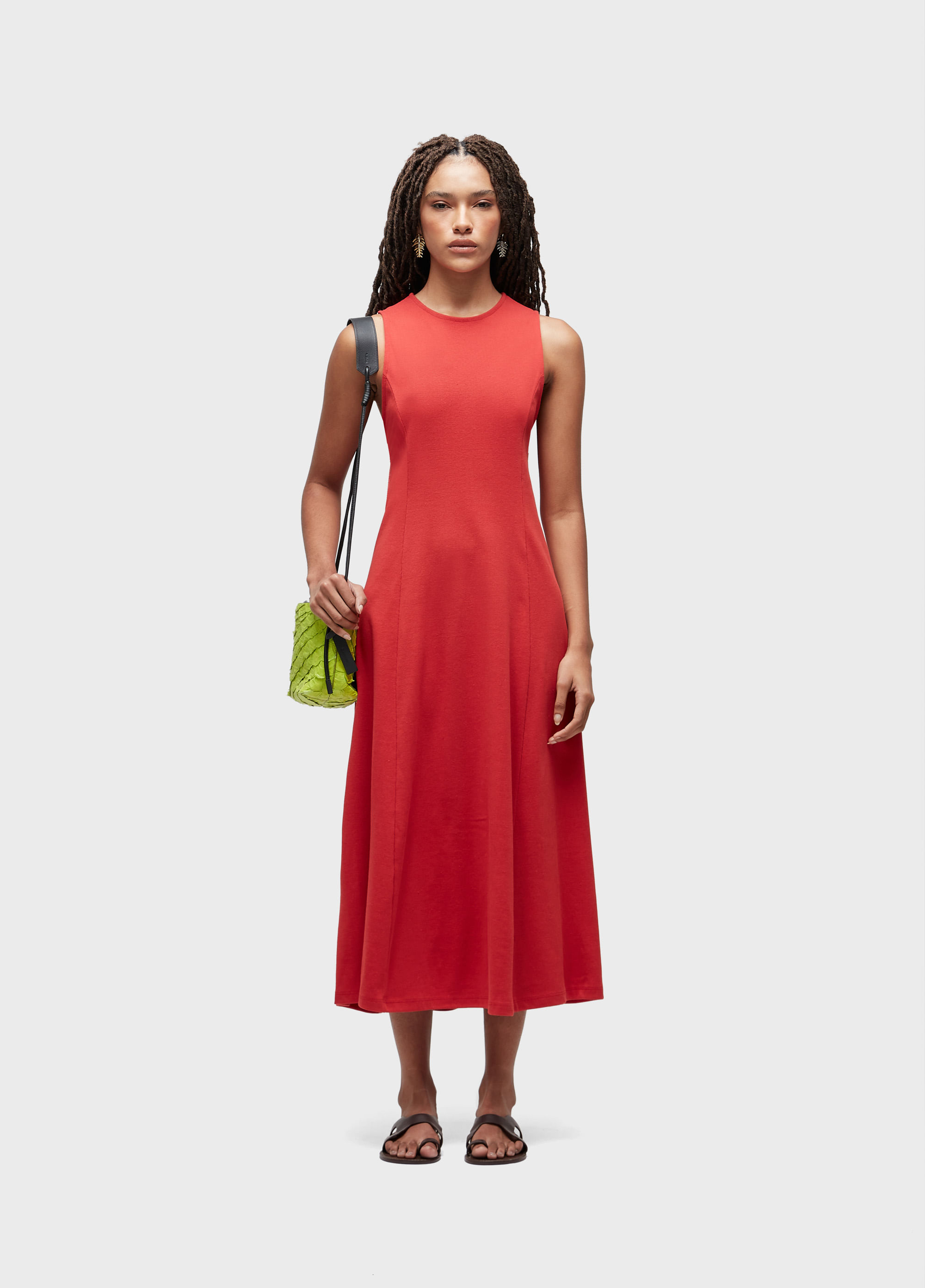 VESTIDO LONG MALHA RUSTICA