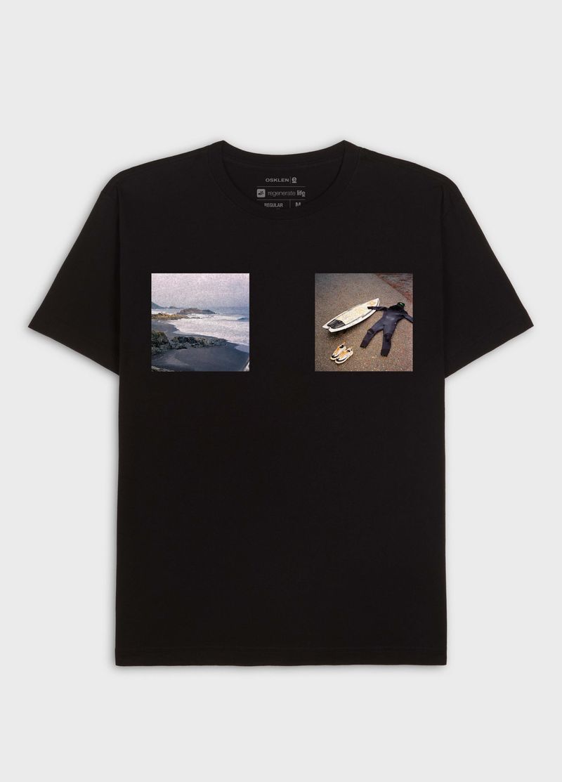 T SHIRT VINTAGE WINTER SURF ELEMENTS MC