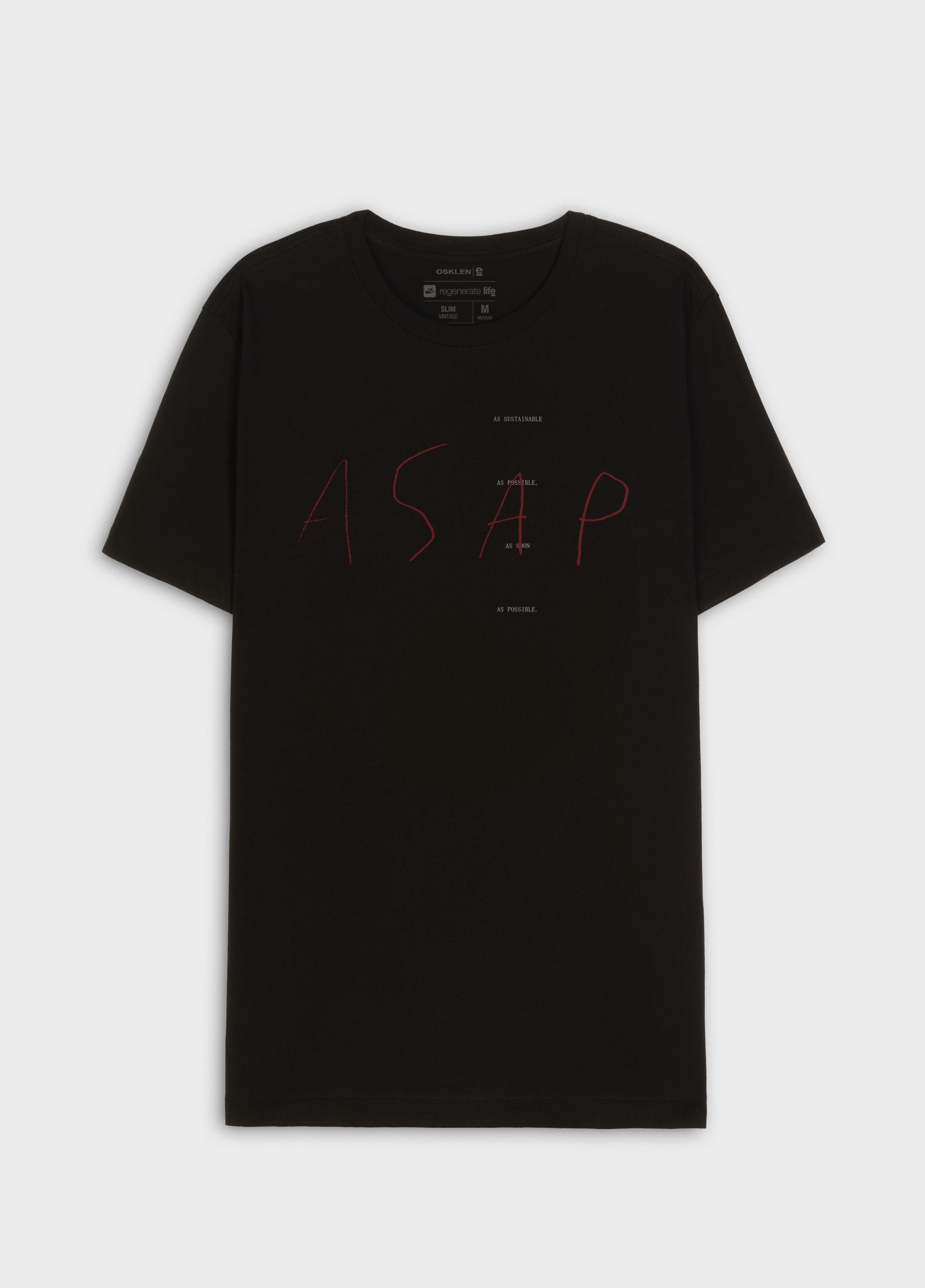 T SHIRT VINTAGE ASAP ROUGH BLACK MC