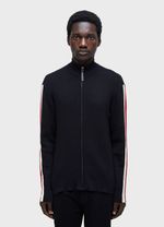 MENS ZIPPED STRIPED SWEATER