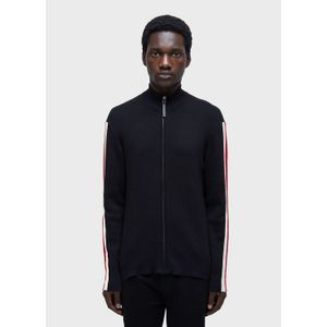 Mens zipped striped sweater