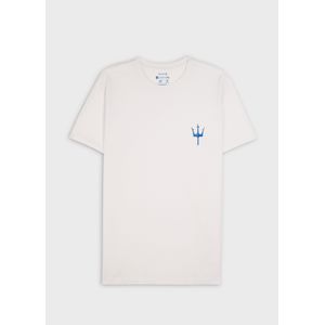 T-shirt slim vintage tridente madeira mc