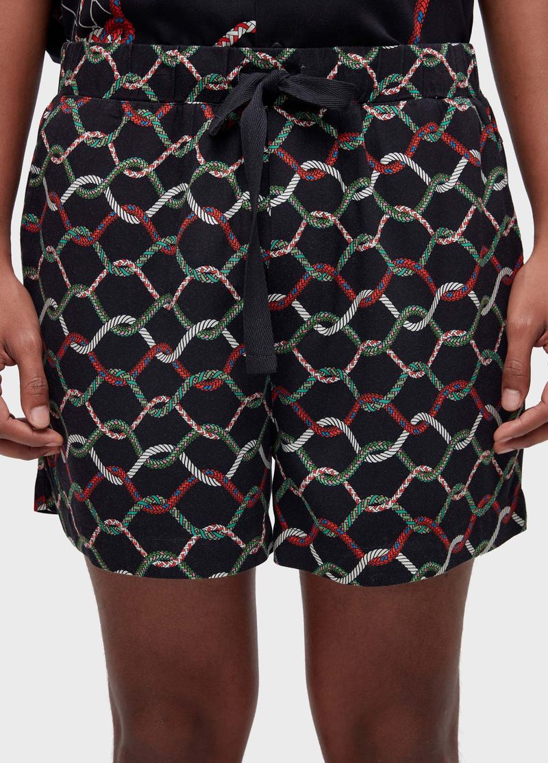 SHORT PJ CORDA ESCURA