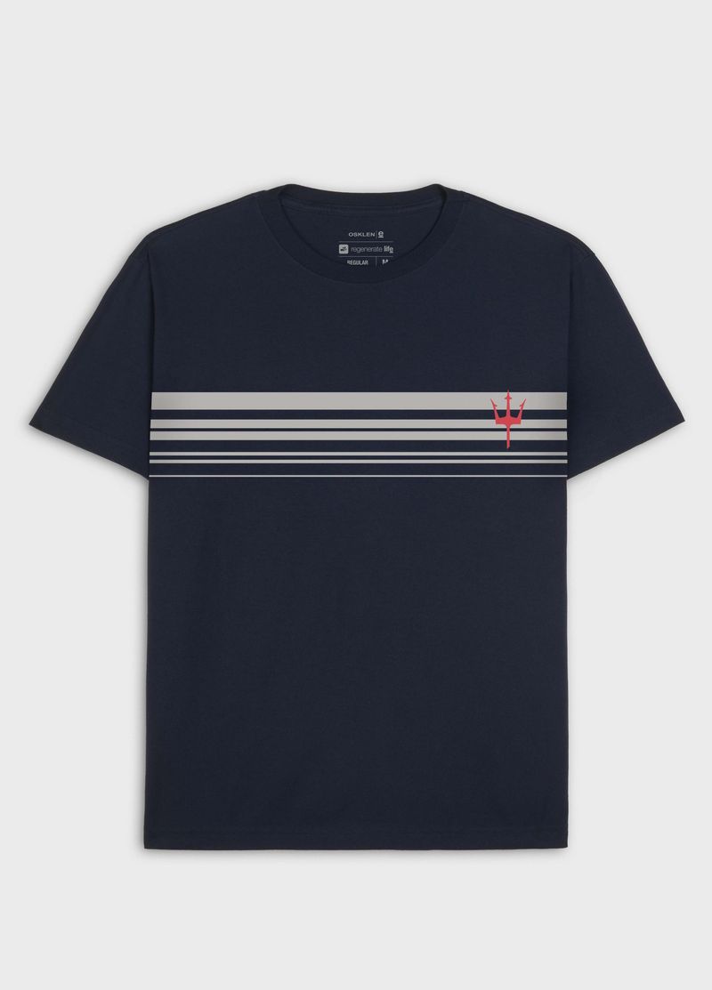 Tshirt Regular Vintage Listrado Surfing