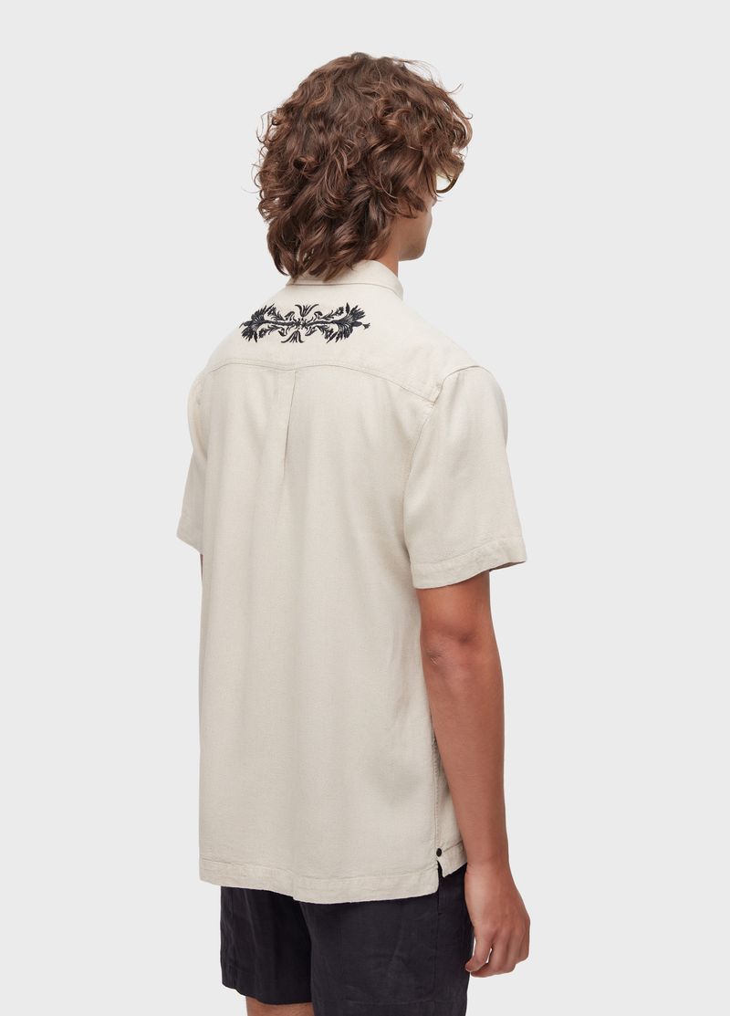 CAMISA LINEN ARABESCO PALMEIRAS