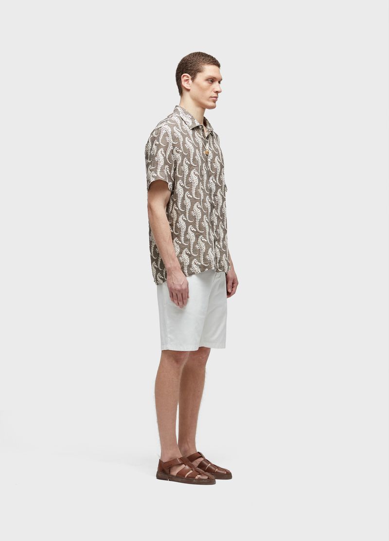 CAMISA LINEN SEAHORE GREEN MC