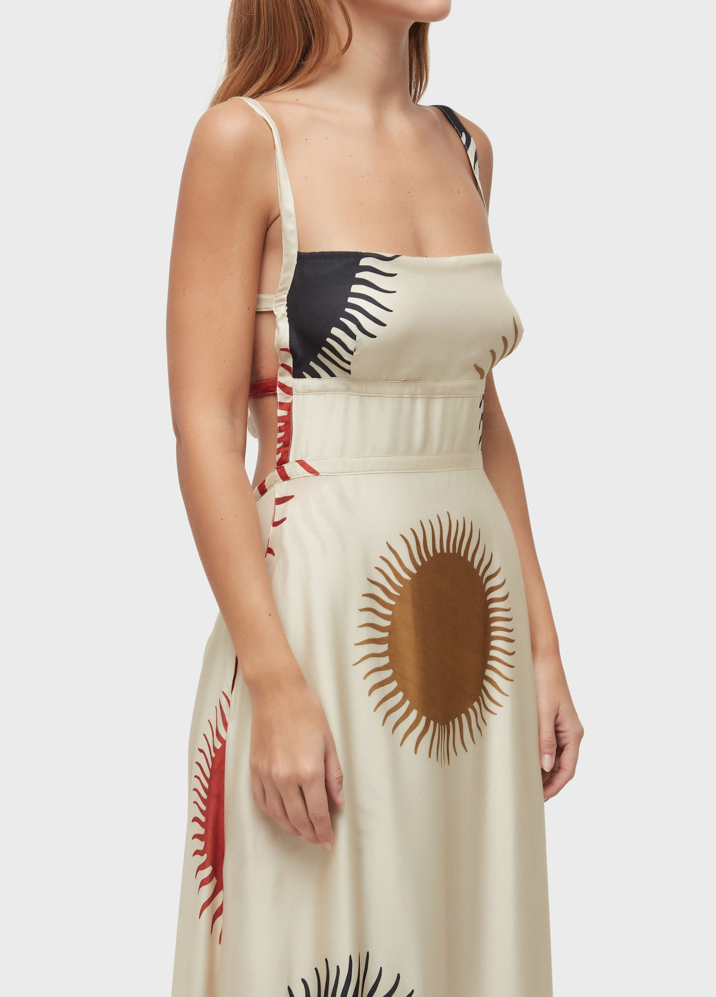 Vestido V sol claro