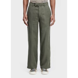 Calça alfaiataria flare linen