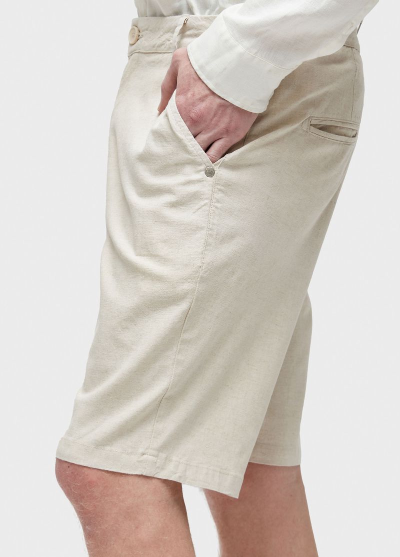 BERMUDA ALFAIATARIA BASIC LINEN