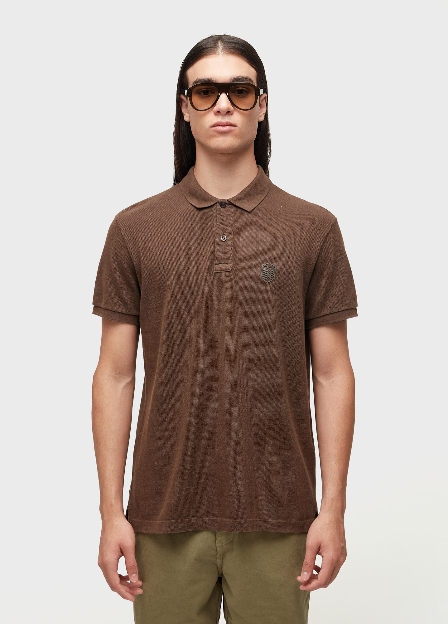 Polo  brasão embossed color