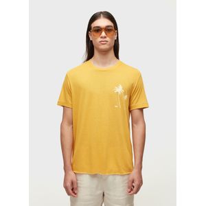 T-shirt palm tree light linen
