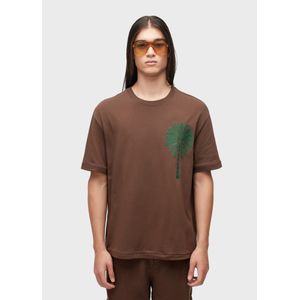T-shirt over palm tree embroidered