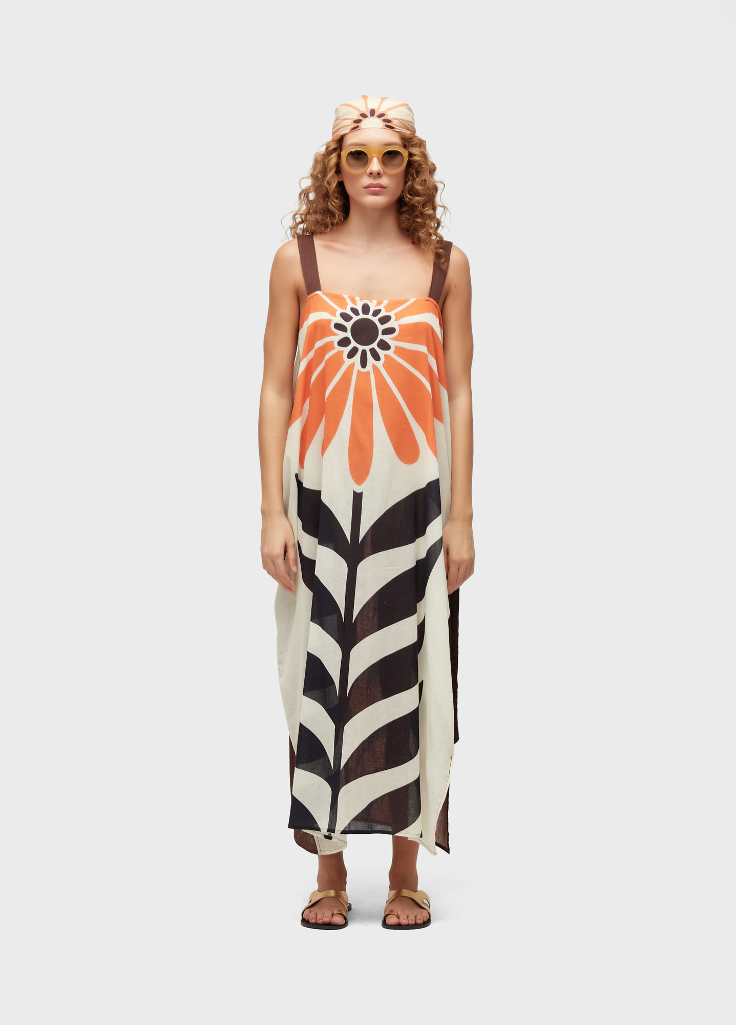 Vestido praia pareô daisy