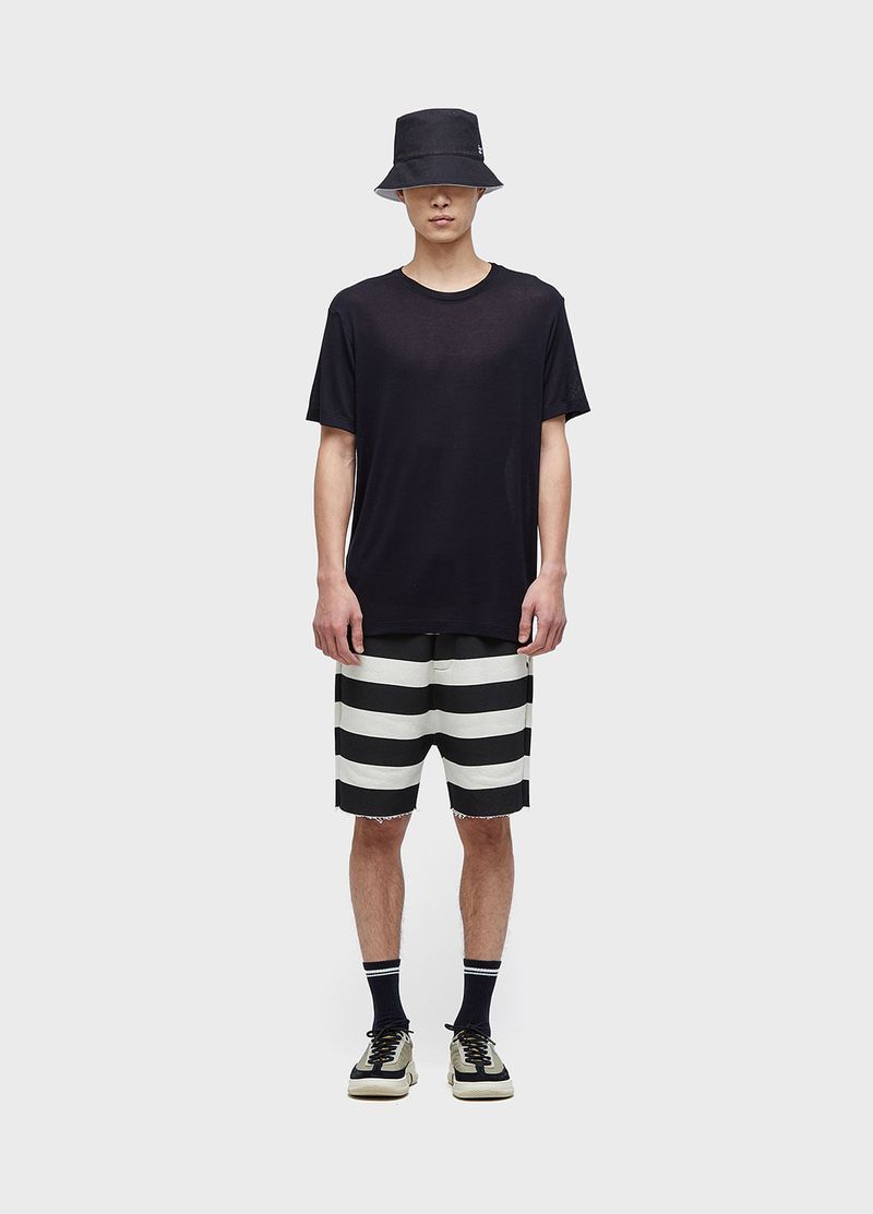 BERMUDA CASUAL MASC LISTRADA MOLETOM