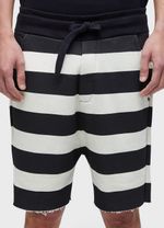 BERMUDA CASUAL MASC LISTRADA MOLETOM