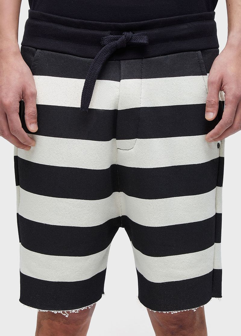 BERMUDA CASUAL MASC LISTRADA MOLETOM