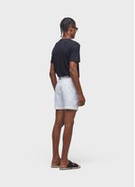 SHORT FLUID LINEN PLEATS