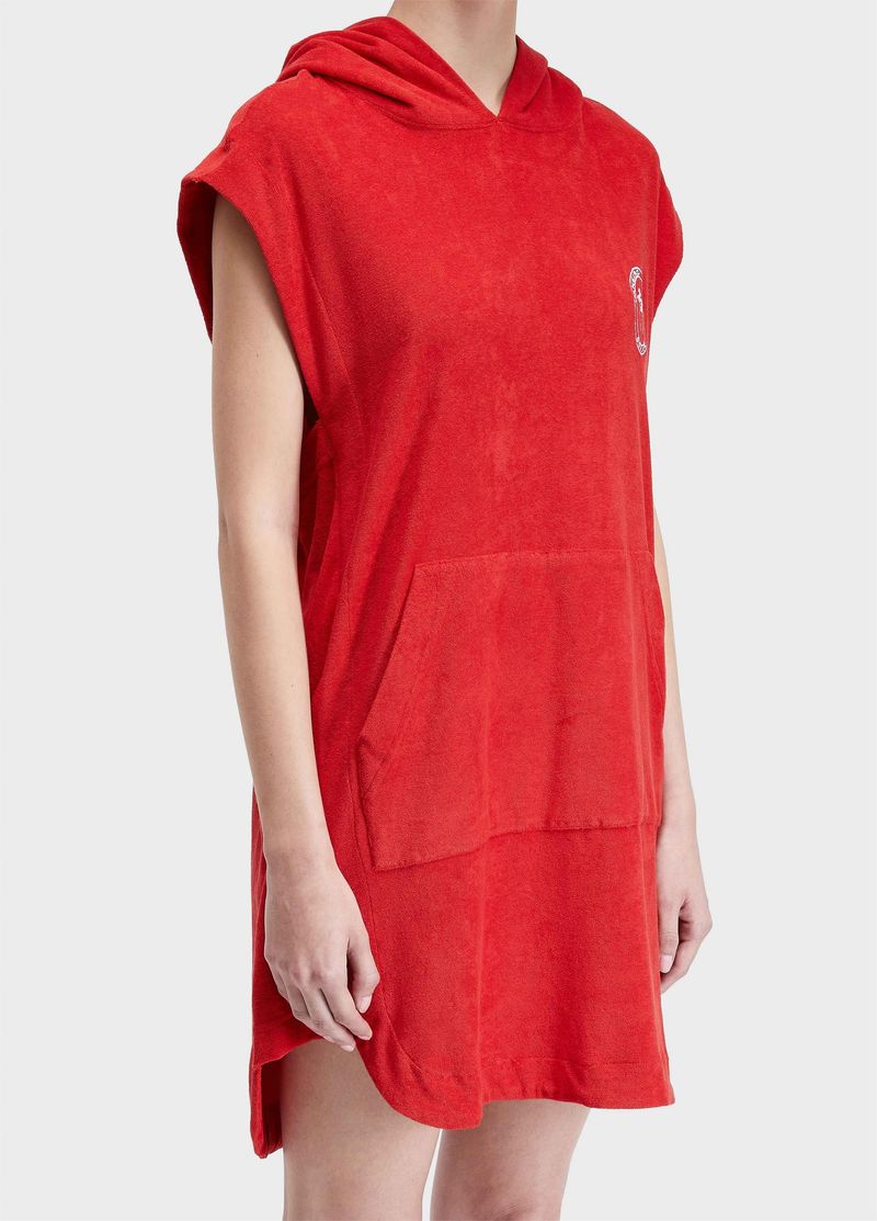 VESTIDO COLETE ATOALHADO LISTRADO