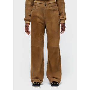 Calça five pockets camurça