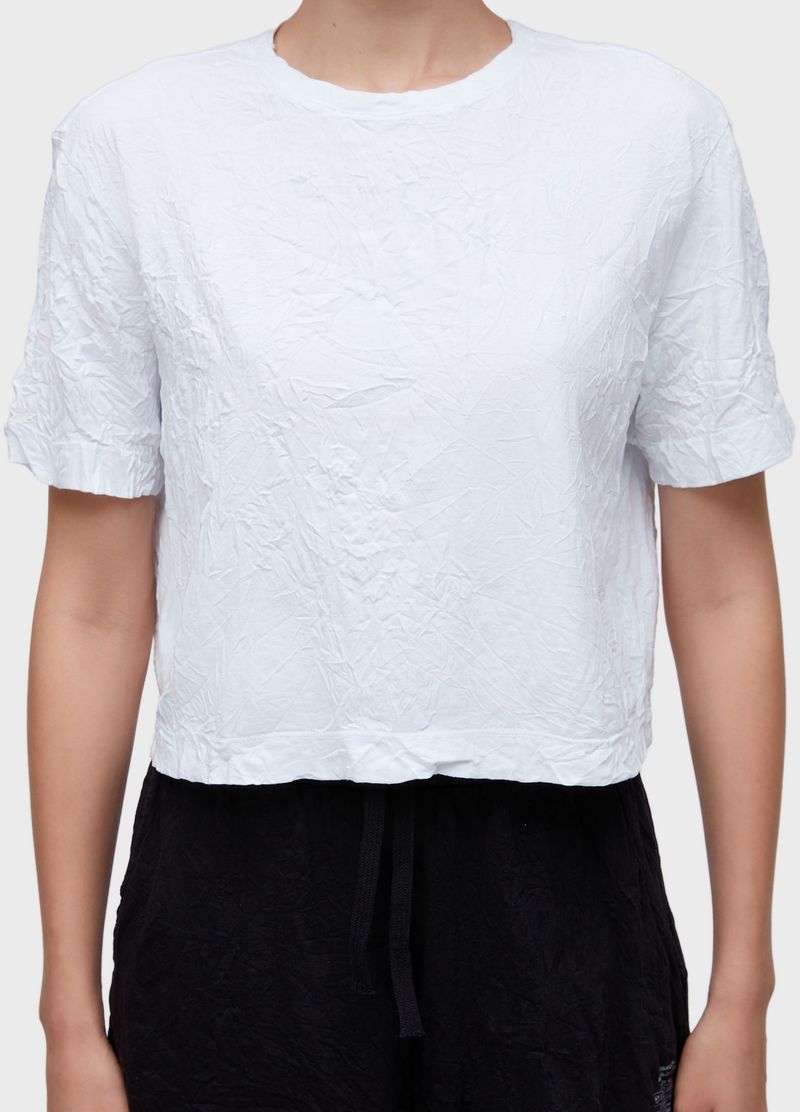 TSHIRT CROPPED WRINKLE